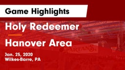 Holy Redeemer  vs Hanover Area  Game Highlights - Jan. 25, 2020