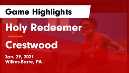 Holy Redeemer  vs Crestwood  Game Highlights - Jan. 29, 2021