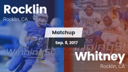 Matchup: Rocklin  vs. Whitney  2017