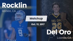 Matchup: Rocklin  vs. Del Oro  2017