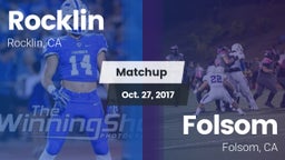Matchup: Rocklin  vs. Folsom  2017