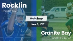 Matchup: Rocklin  vs. Granite Bay  2017