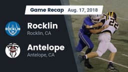 Recap: Rocklin  vs. Antelope  2018