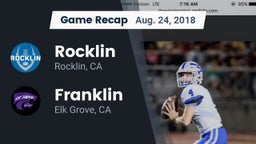 Recap: Rocklin  vs. Franklin  2018