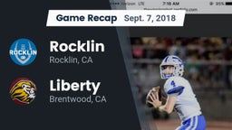 Recap: Rocklin  vs. Liberty  2018
