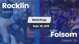 Matchup: Rocklin  vs. Folsom  2018