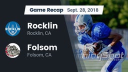 Recap: Rocklin  vs. Folsom  2018