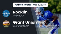 Recap: Rocklin  vs. Grant Union  2018