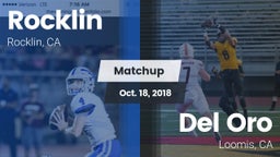 Matchup: Rocklin  vs. Del Oro  2018