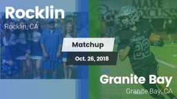 Matchup: Rocklin  vs. Granite Bay  2018