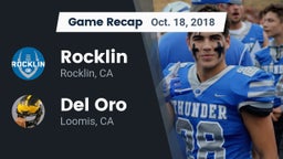 Recap: Rocklin  vs. Del Oro  2018