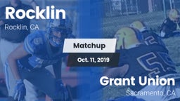 Matchup: Rocklin  vs. Grant Union  2019