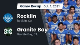 Recap: Rocklin  vs. Granite Bay  2021