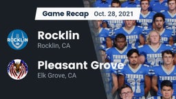 Recap: Rocklin  vs. Pleasant Grove  2021