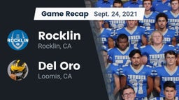 Recap: Rocklin  vs. Del Oro  2021