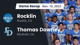 Recap: Rocklin  vs. Thomas Downey  2023