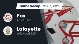 Recap: Fox  vs. Lafayette  2020