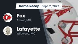 Recap: Fox  vs. Lafayette  2022