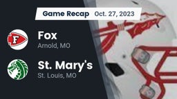 Recap: Fox  vs. St. Mary's  2023