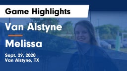 Van Alstyne  vs Melissa  Game Highlights - Sept. 29, 2020
