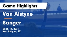 Van Alstyne  vs Sanger  Game Highlights - Sept. 14, 2021