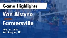 Van Alstyne  vs Farmersville Game Highlights - Aug. 11, 2022