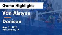 Van Alstyne  vs Denison Game Highlights - Aug. 11, 2022