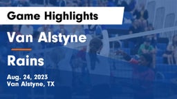 Van Alstyne  vs Rains Game Highlights - Aug. 24, 2023