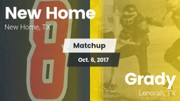 Matchup: New Home  vs. Grady  2017