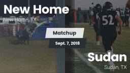 Matchup: New Home  vs. Sudan  2018