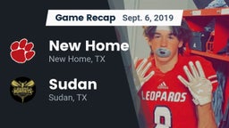 Recap: New Home  vs. Sudan  2019