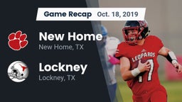 Recap: New Home  vs. Lockney  2019