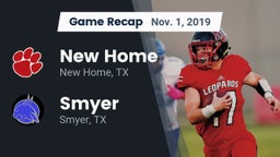 Recap: New Home  vs. Smyer  2019