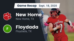 Recap: New Home  vs. Floydada  2020