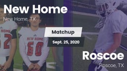 Matchup: New Home  vs. Roscoe  2020