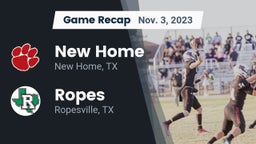 Recap: New Home  vs. Ropes  2023