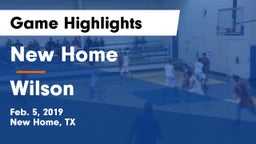 New Home  vs Wilson  Game Highlights - Feb. 5, 2019