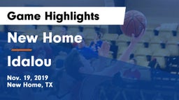 New Home  vs Idalou  Game Highlights - Nov. 19, 2019