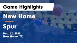 New Home  vs Spur  Game Highlights - Dec. 12, 2019