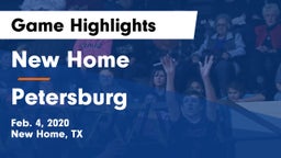New Home  vs Petersburg  Game Highlights - Feb. 4, 2020