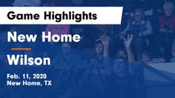 New Home  vs Wilson Game Highlights - Feb. 11, 2020