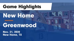 New Home  vs Greenwood   Game Highlights - Nov. 21, 2020