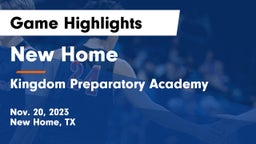 New Home  vs Kingdom Preparatory Academy Game Highlights - Nov. 20, 2023
