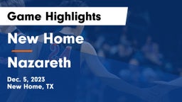 New Home  vs Nazareth  Game Highlights - Dec. 5, 2023