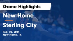 New Home  vs Sterling City  Game Highlights - Feb. 22, 2024