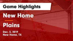 New Home  vs Plains  Game Highlights - Dec. 3, 2019