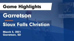 Garretson  vs Sioux Falls Christian  Game Highlights - March 5, 2021