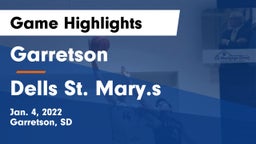 Garretson  vs Dells St. Mary.s Game Highlights - Jan. 4, 2022