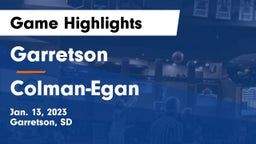 Garretson  vs Colman-Egan  Game Highlights - Jan. 13, 2023