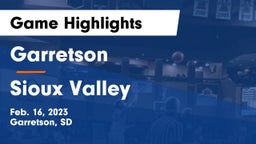 Garretson  vs Sioux Valley  Game Highlights - Feb. 16, 2023